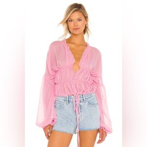 SNDYS Bali Top in Baby Pink